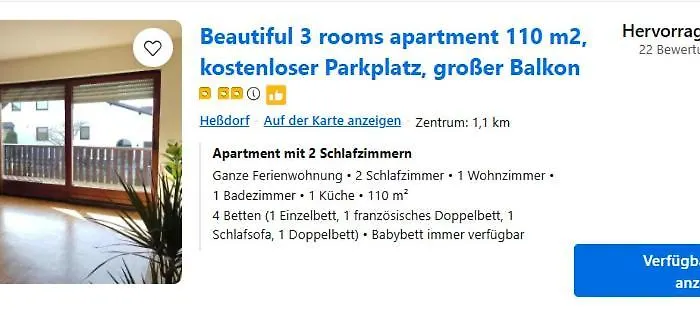 Apartment Beautiful 3 110 M2, Kostenloser Parkplatz, Großer Balkon